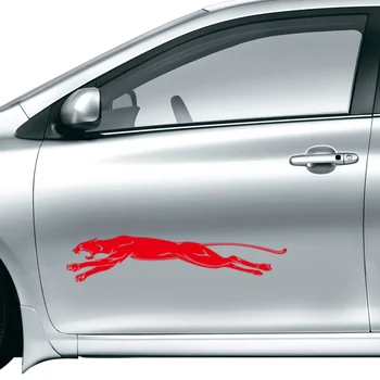 

Fashion Running Cheetah Waterproof Reflective Decal Car Sticker Vinyl Car Decoration Home Decor Easy To Apply Removable Durable