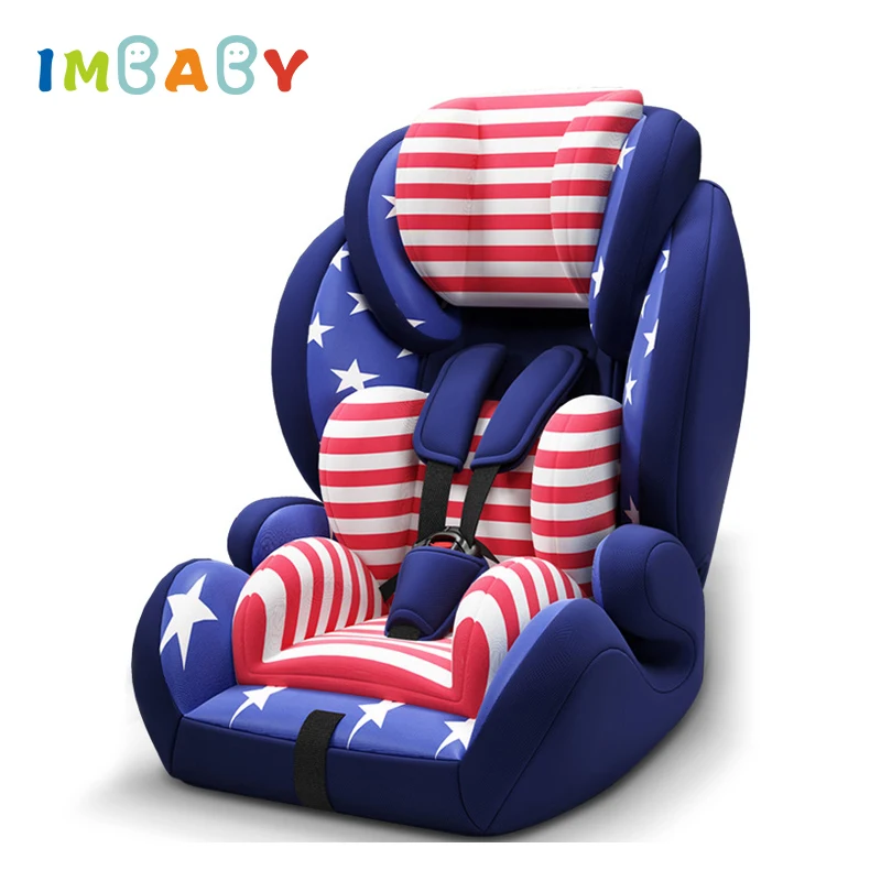 

IMBABY 2-in-1 Booster Car Seat Group 2/3 (15-36 kg) Adjustable Belt-Positioning High Back Child Safety Seat 4-12 Years