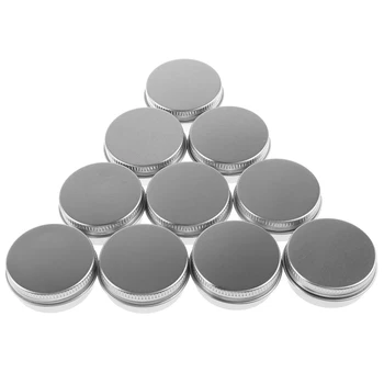 

10x 15g Cosmetic Empty Jar Pot Cream Cans Container Tin Case With Screw Lid