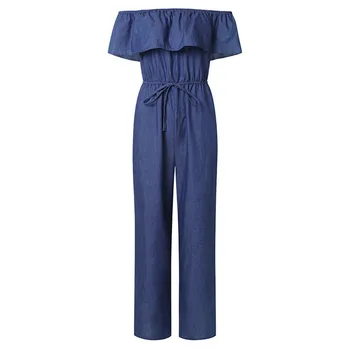 

US Stock Boho Women Off Shoulder Playsuit Bodycon Party Jumpsuit Trouser Overall