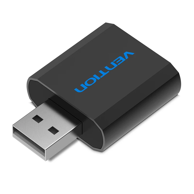 Звуковая карта Vention Mini USB аудиокарта на 3 5 мм внешняя звуковая с микрофоном