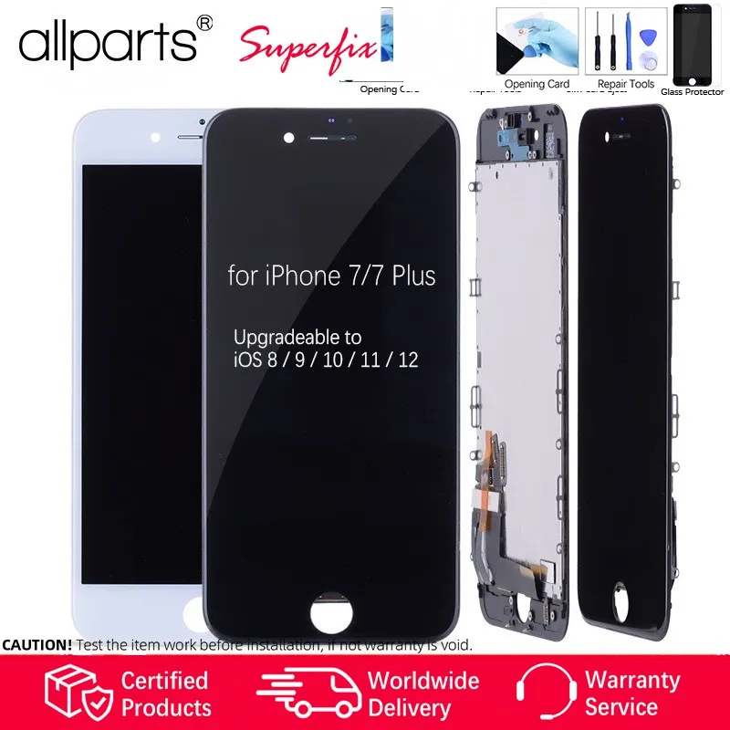 ЖК для iPhone 7 Plus дисплей сенсорный экран и дигитайзер сборка Замена Черный