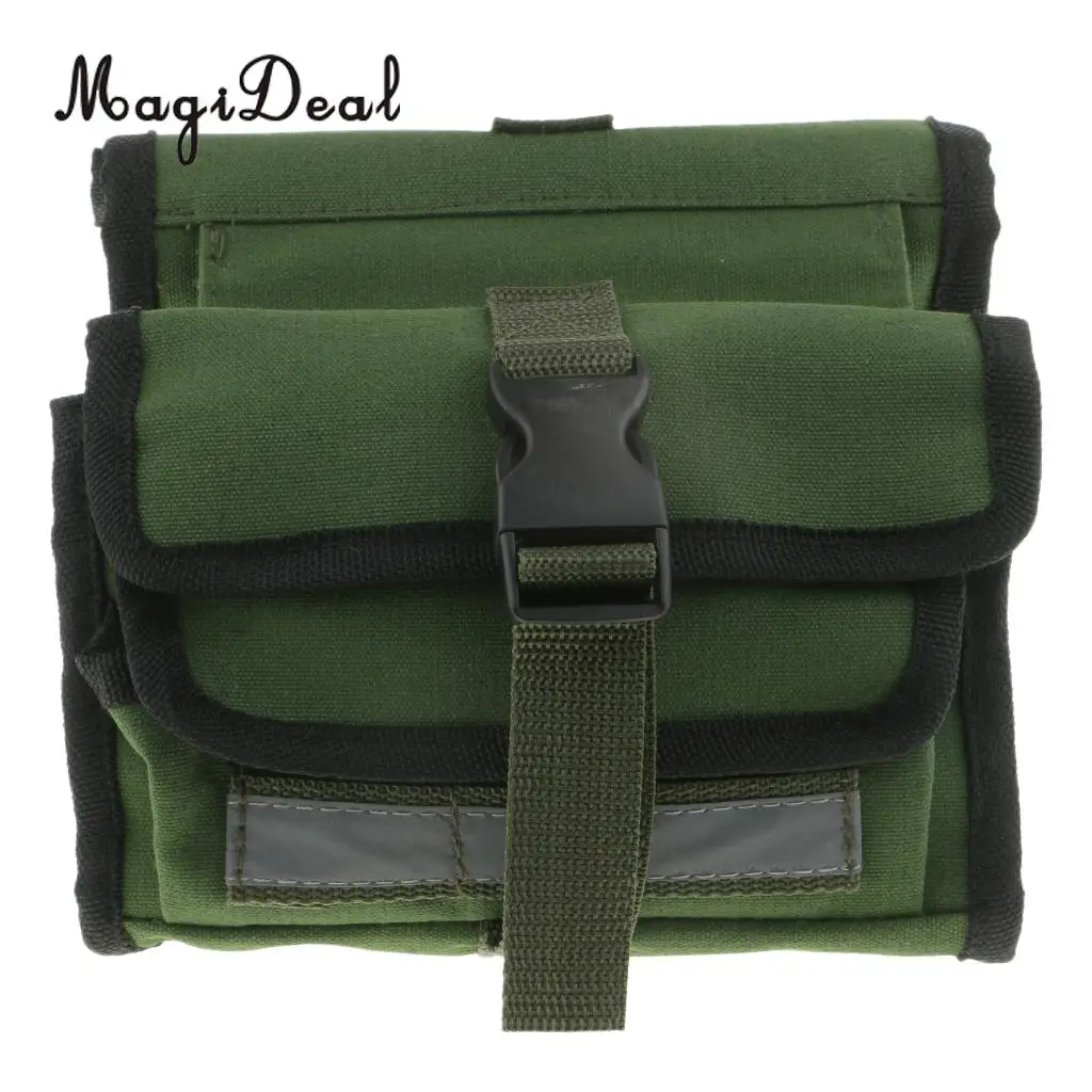 MagiDeal Bike Front Frame Top Tube Bag Storage Pocket Saddle Pannier Double Pouch Bag Phone Holder Green 