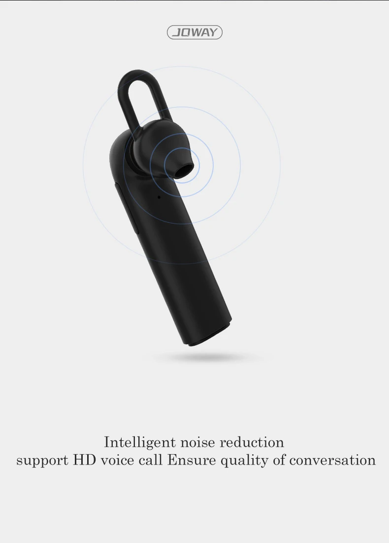 JOWAY Bluetooth наушники беспроводные наушники с шумоподавлением Модные bluetooth 5,0 наушники с регулятором громкости музыки