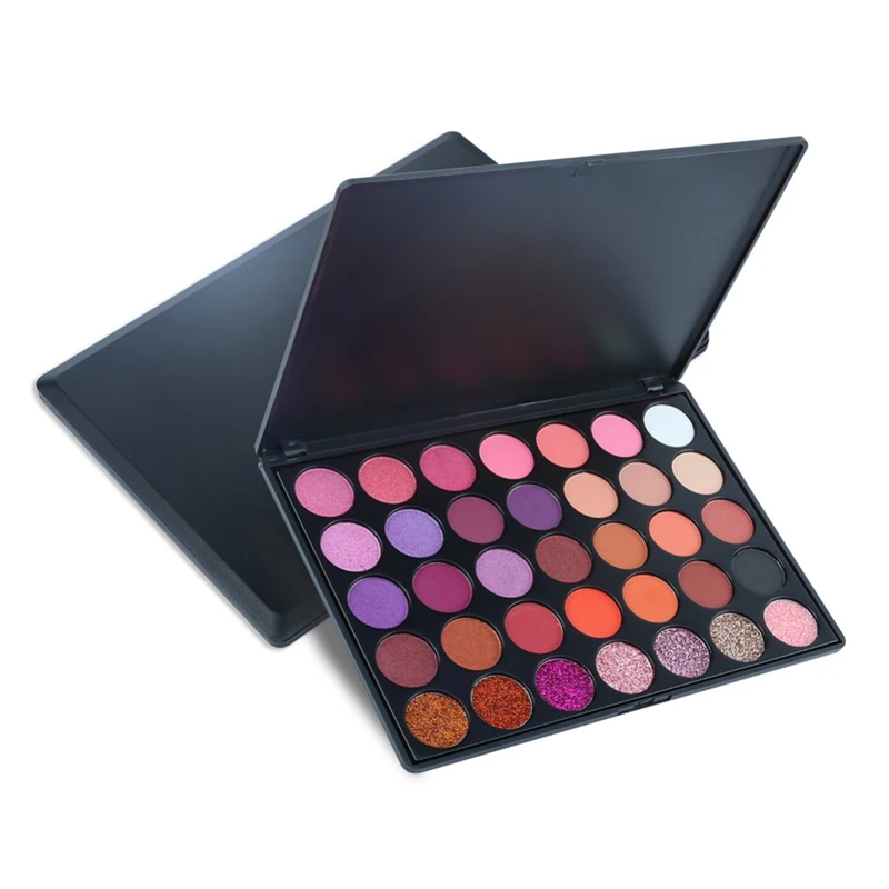 Eye shadow Palette Косметика Профессиональный матовый кремовые тени палитра для макияжа с шиммером комплект 35 Цвет