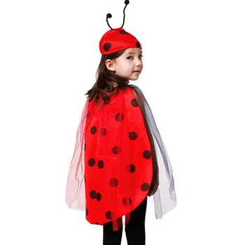 

New Arrival Halloween Costume For Kids Anime Cosplay Costume Children Ladybug Insects Party Performance Clothing