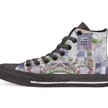 Polperro дача Повседневная Высокая холщовая Обувь Кеды легкие ботинки для ходьбы