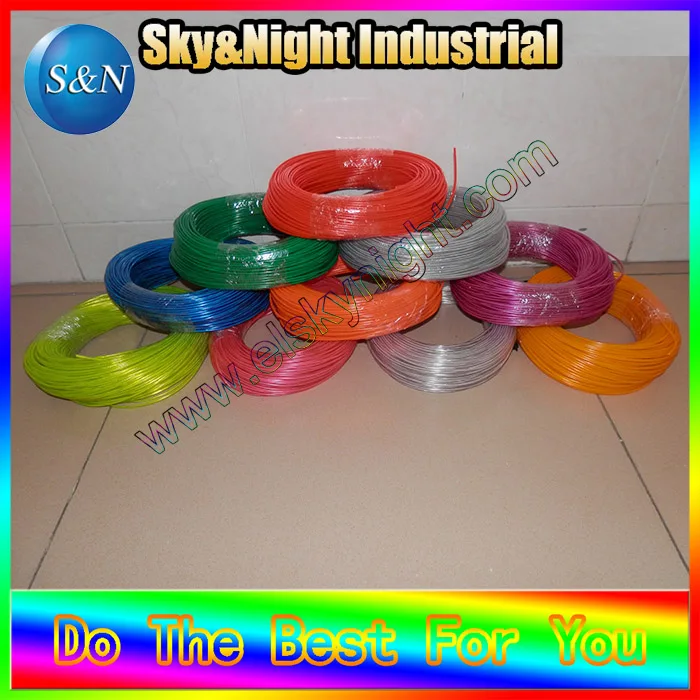 Special Price TEN COLORS for option Flexible neon led el wire High quality EL Wire-2.3mm-100Meter with Free shipping