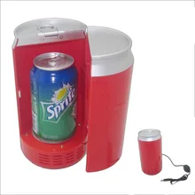 portable mini usb fridge cooler warmer refrigerator Gadgets Mini USB PC Fridge Beverage car Drink Cans Cooler & Warmer