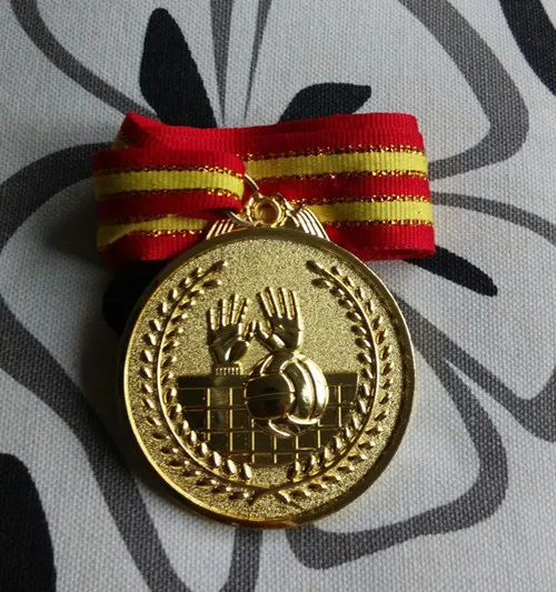 Волейбольный матч Чемпионат спортивные золотые серебряные бронзовые медали с