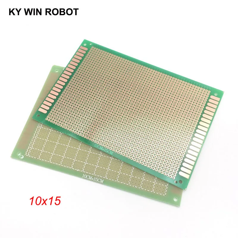 1 шт. 10x15 см 10x150 мм OSP Односторонний Прототип PCB универсальная печатная плата зеленая масляная плата для Arduino