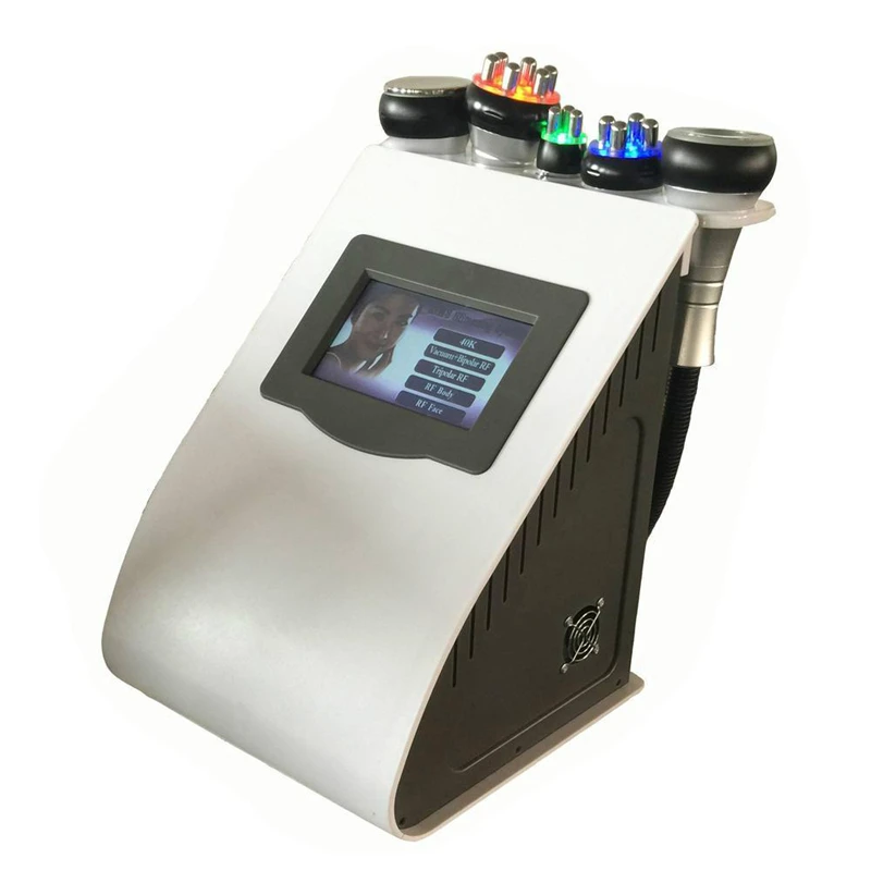 5в1 ультразвуковая липосакция 40K кавитационная вакуумная многополярная бицветная RF лазерная машина для похудения, радиочастотная машина для салона тела кожи