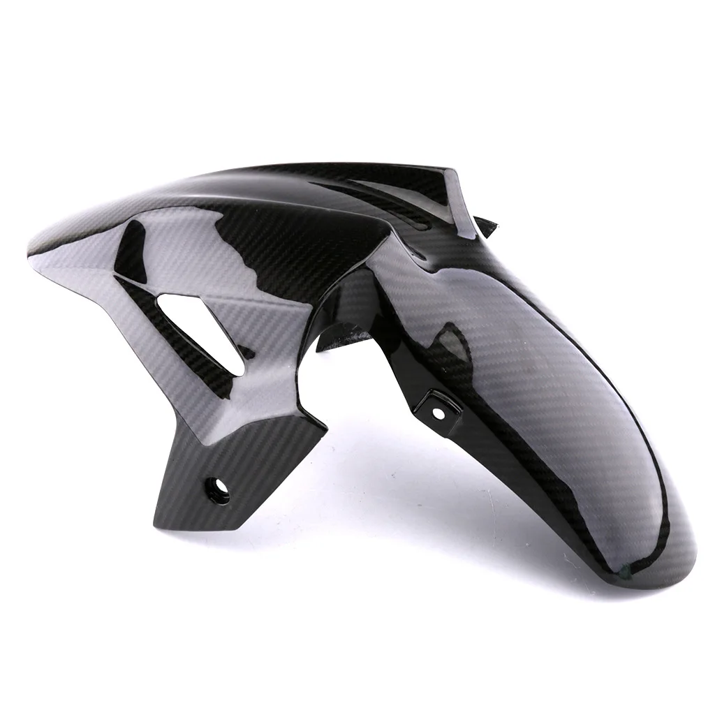 

For Kawasaki Ninja 400 2018 2019 Real Carbon Fiber Front Fender Splash Mud Dust Guard Mudguard Fairing Motorcycle Accessories