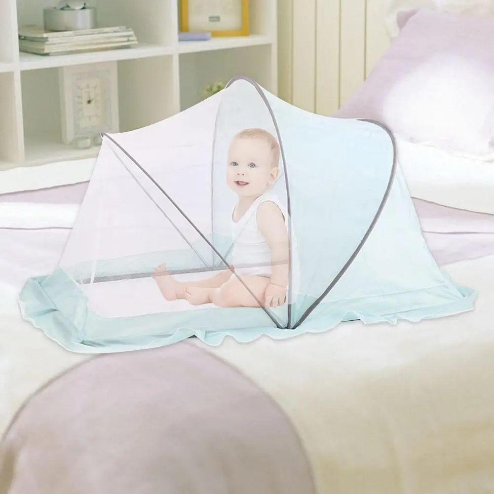 Baby Universal Foldable Baby Mosquito Net Cover Baby Anti-Fall Mosquito Cover Yurt Child BB Newborn Children Bed Mosquito Net