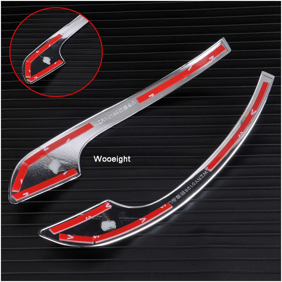 Wooeight 2Pcs Car ABS Side Mirror Chrome Cover Trim Molding Strip Rear View Bezel Frame Garnish Protector For Hyundai Tucson 2016 2017 (4)