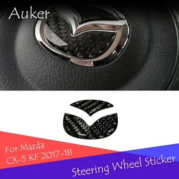

Car Steering Wheel Logo Garnish Cover Trim Sticker Decoration For Mazda 3 Axela BM BN 6 Atenza GJ1 GL CX-3 CX-5 Car Styling 2pcs