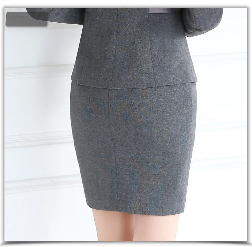 Women's Pencil Gray Mini Solid Skirt Women's Pencil Gray Mini Solid Skirt