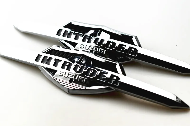 

Motorcycle Chromed Fuel Tank Nameplate Adapter Kit Decorative Medallions & Decals Stickers For Suzuki Intruder