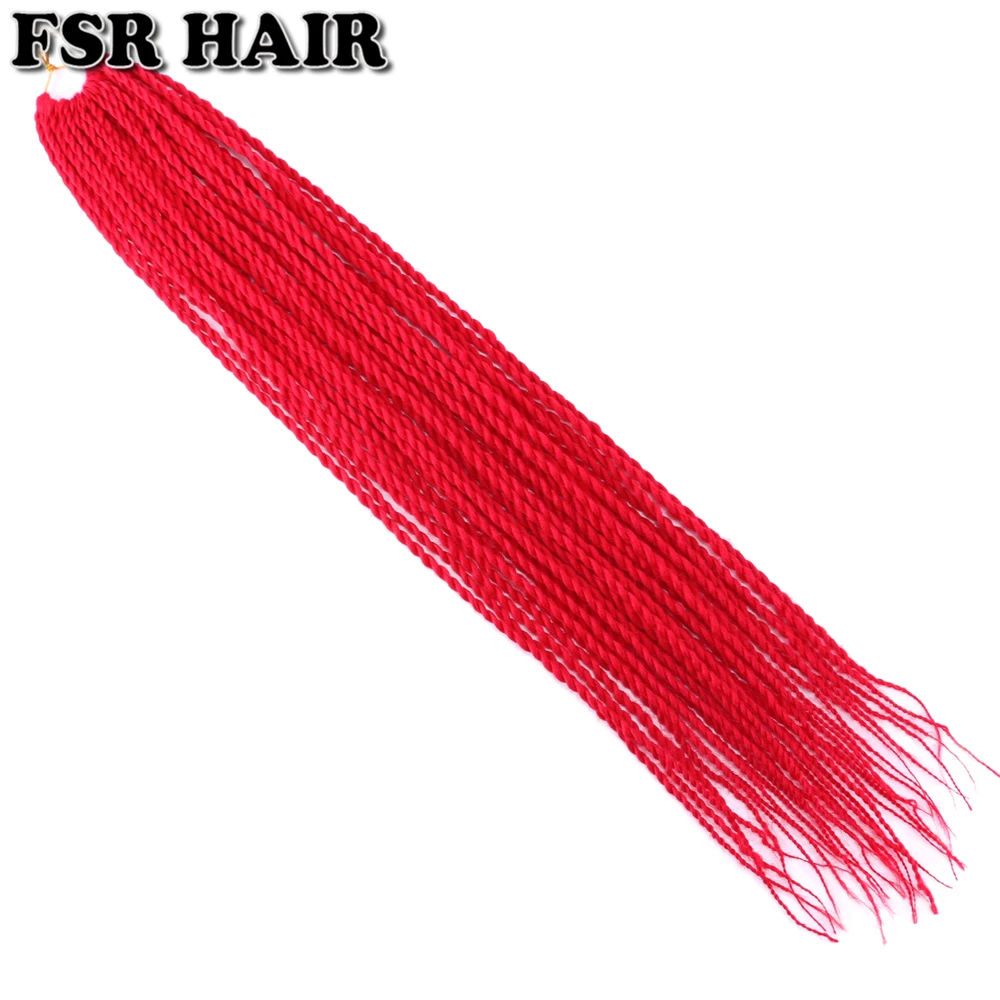 FSR 22 дюйма Сенегальские скрученные волосы крючком косы 30 корней/упаковка синтетические плетеные волосы для женщин