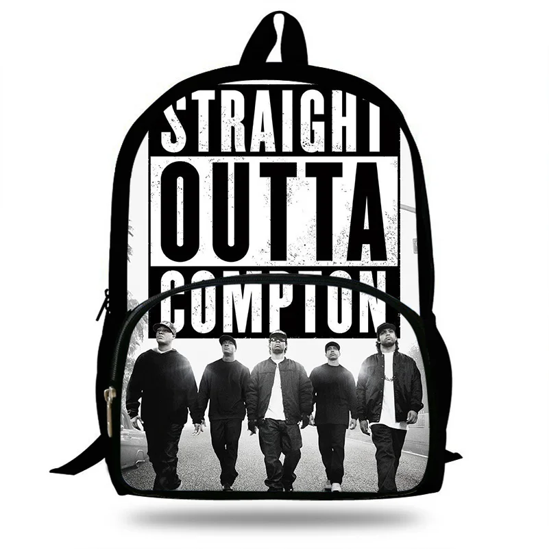 Детский рюкзак NWA прямой с принтом Compton школьная сумка для мальчиков и девочек