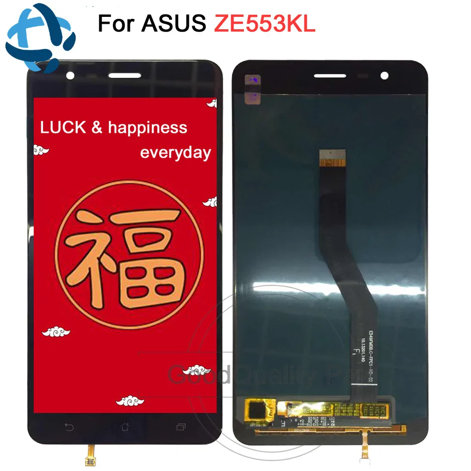 5," для ASUS ZenFone 3 Zoom ZE553KL ЖК-дисплей с сенсорным экраном с рамкой дигитайзер сборка для ASUS Z01HDA ЖК-замена