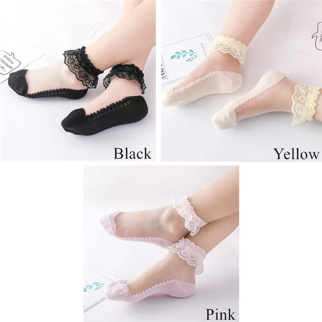 New Summer Baby Girls Kids Mesh Socks Fashion Lace Ruffle Frilly Ankle Short Sock Breathable Princess Children Girl Dance Socken BYP