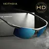 VEITHDIA lunettes de soleil polarisées hommes | Aluminium magnésium Sport, revêtement miroir de conduite, lunettes oculos lunettes pour homme, accessoires ► Photo 2/6