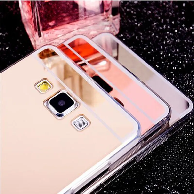 Зеркальные чехлы из ТПУ для Samsung Galaxy A3 A5 J3 J5 2016 2017 S3 S4 S5 S6 S7 Edge S8 S9 Plus Grand Prime G530