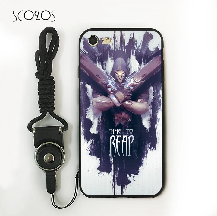 SCOZOS overwatch мягкий чехол для телефона Iphone X 5 5S Se 6 S 7 8 Plus |