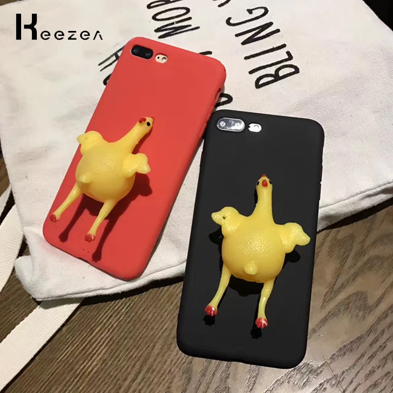 Fun Laying Hen Case for iPhone 7 8 Plus 6s X Cute Chick Reduced Pressure Cover 6 For Apple Depressurize |