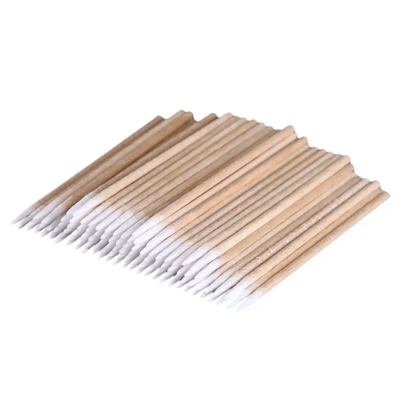 

Amazing 100pcs New Permanent Makeup Cotton Pointed Swab Medical Cure Health Makeup Stick