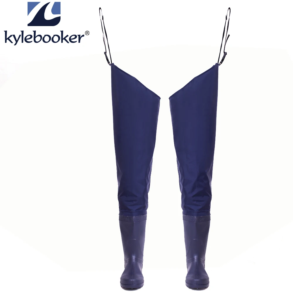 

Fly Fishing PVC River Bootfoot Thigh Waders Fishing Hunting Hip Waders Rubber Boots Leg Pants