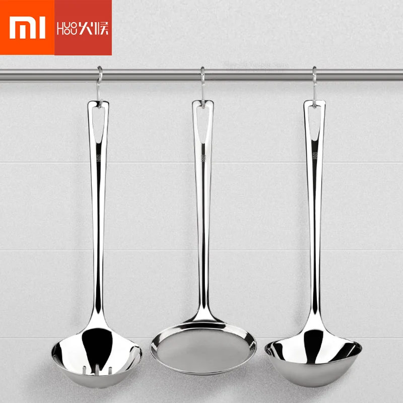 

Xiaomi Stainless Steel Soup Spoon Small colander Asian Chinese Soup Spoons with Deep Bowl Healthy Safe