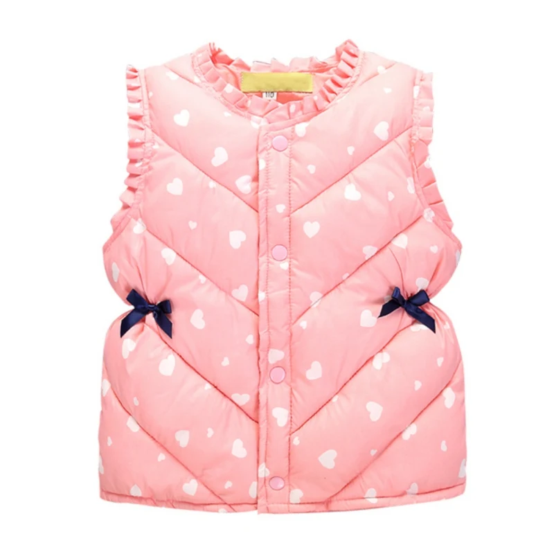 Разноцветная Милая жилетка; зимняя верхняя одежда для детей; пальто для девочек и мальчиков; теплая детская куртка; жилет