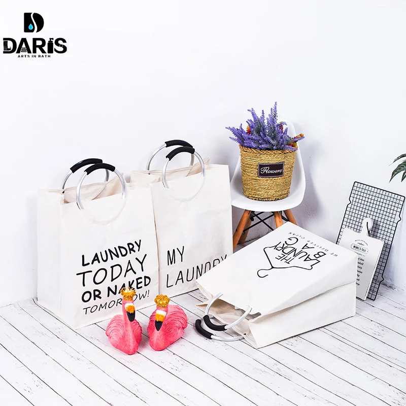 

SDARISB Family Collapsible Portable Bathroom Laundry Basket Storage Bag Dirty Hamper Large Canvas Laundry Products