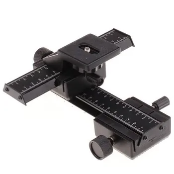 

Pro 4 Way Macro Focusing Focus Rail Slider for Canon Nikon Sony Digital SLR Camera and DC with Standard 1/4" Screw Hole