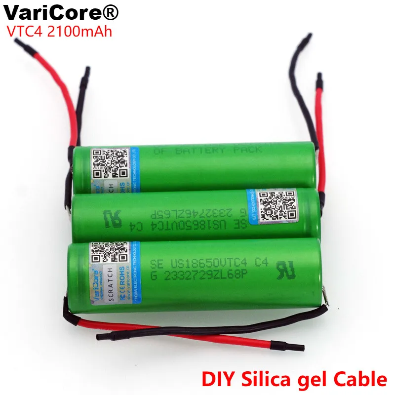6 шт./лот оригинальный varicore 3 V 18650 VTC4 2100 мАч с высоким потоком энергии 30A