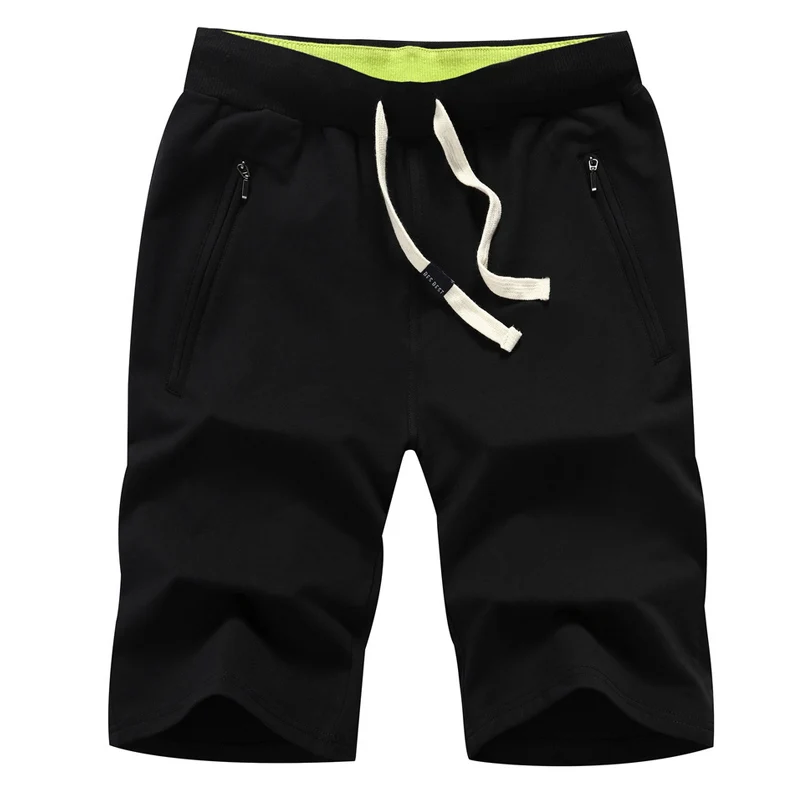 HOT2018 летние шорты спортивные на шнурке мужские джоггеры на молнии хлопковые на молнии карман пляжные короткие мужские штаны-Бриджи плюс размер 5XL