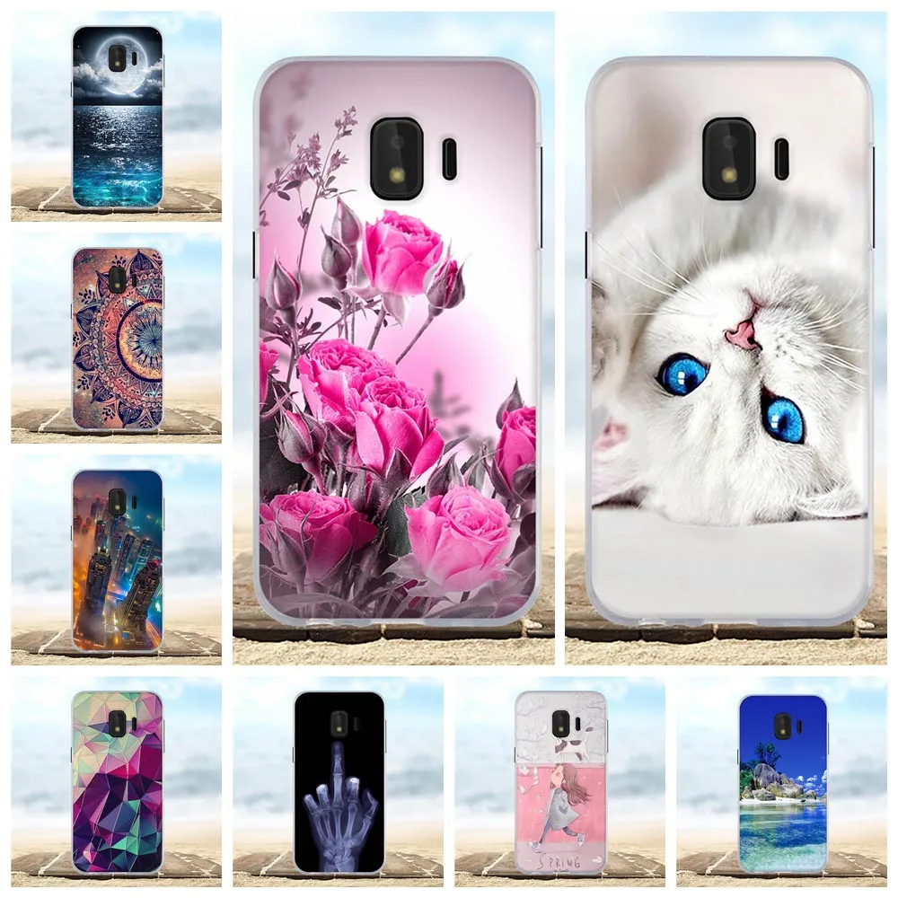 

For Samsung Galaxy J2 Core Case Silicone Cover For Samsung J2 Core J260 J2Core Case Flower Cat For Samsugn J2 Core Phone Cases