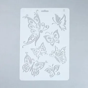 

Butterfly Reusable Stencil For Scrapbooking Stamping Embossing Paper Card Drawing Template Stencil Crafts Bullet Journal Stencil