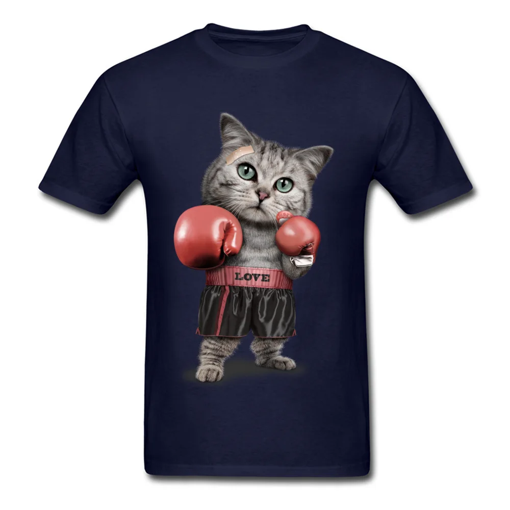Lovely BOXING CAT_navy