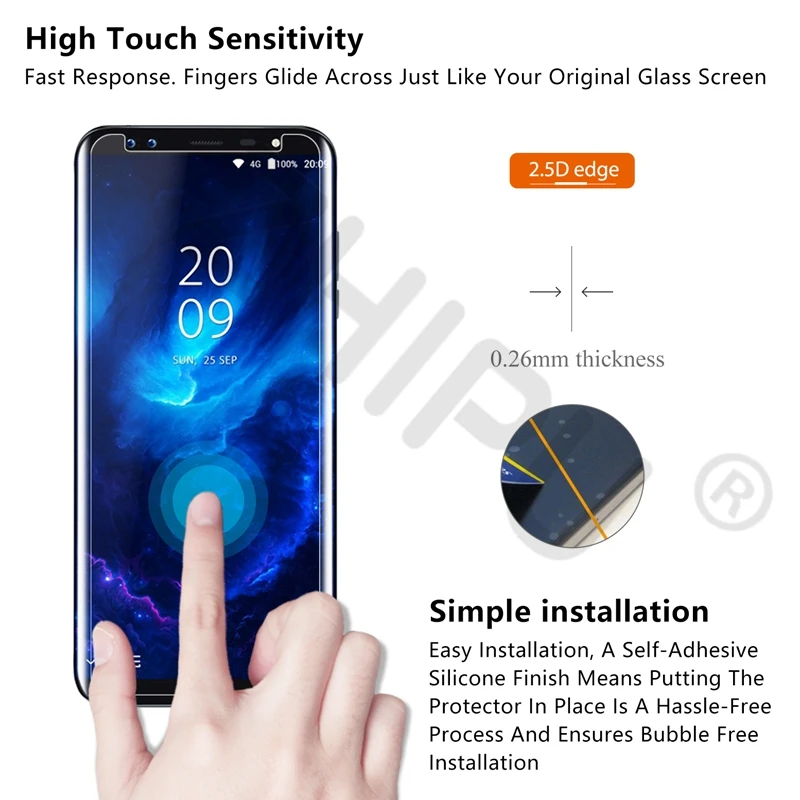 2.5D 0 26 мм 9H Премиум Закаленное стекло для Blackview S8 5 7 дюйма защитная пленка экрана