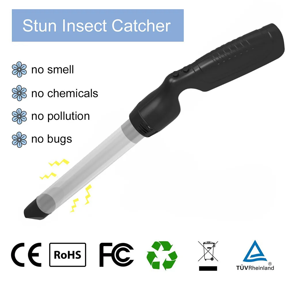 Littel Sucker Spider Vacuum LED Insect Suction Trap Catcher Fly Bugs Insect Killer Safety Repellent Insecticidal Pest Lamp j25