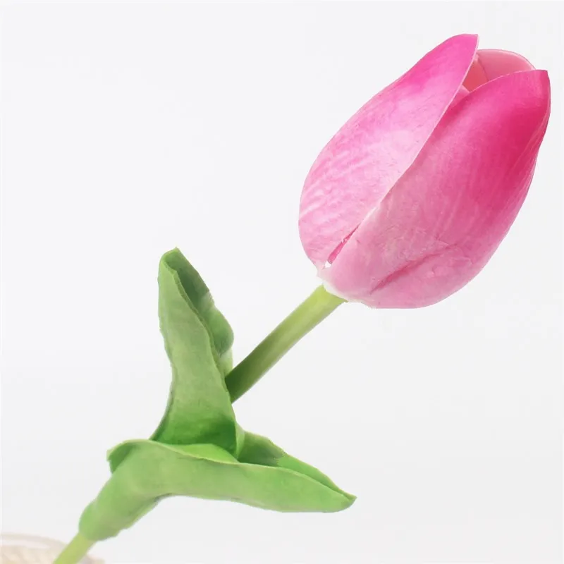 11 шт. ПУ мини тюльпан Настоящее Touch цветы искусственные цветы украшения для свадьбы Отель вечерние партия Декор Поддельный цветок 12 цветов - Цвет: C