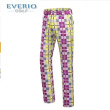 EVERIO мужские брюки для гольфа спортивная одежда быстросохнущие дышащие весенние летние Аутентичные Британский Стиль клетчатые тонкие брюки для гольфа