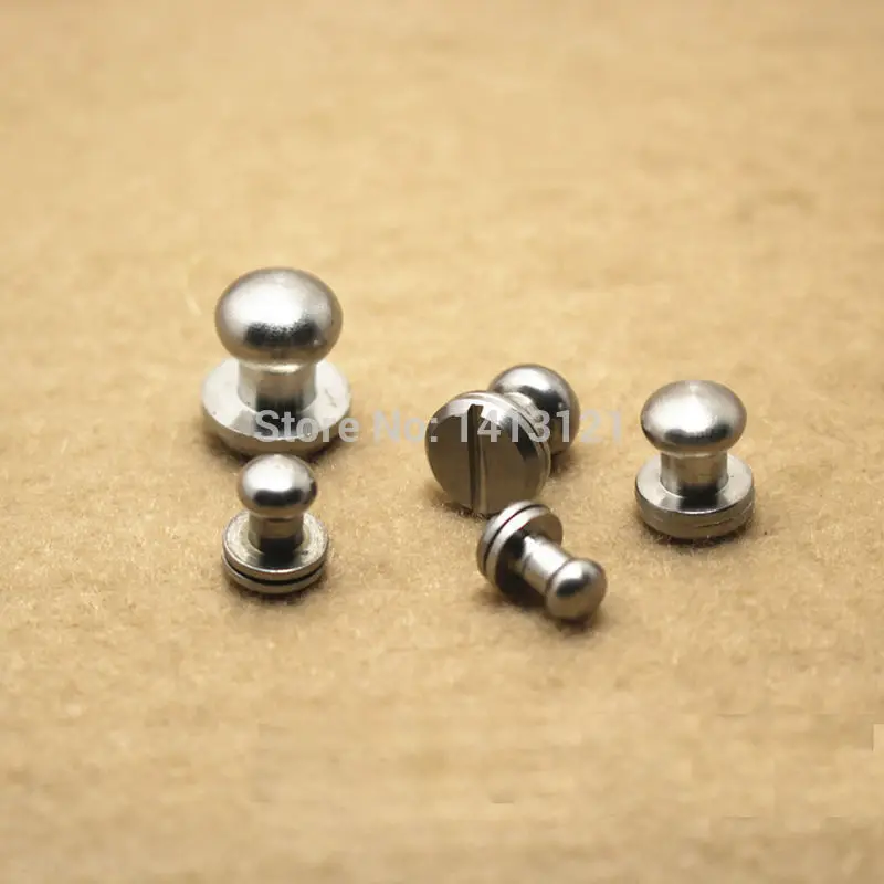 

free shipping stainless steel wallet bag screw belt Rivet Pacifier nail head monk diy handmade leather key case hardware part