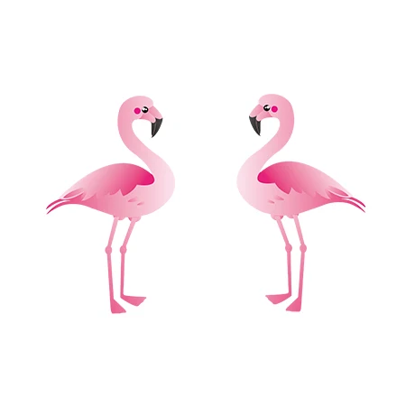Новинка, розовые акриловые серьги с фламинго, забавные полимерные серьги с фламинго, серьги-гвоздики в виде птиц, подарки для детей, эпоксидные серебряные серьги - Окраска металла: 7