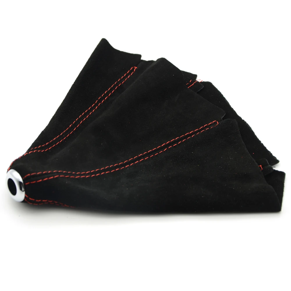 

Universal PU Covers Suede Leather Manual Gear Shift Knob Gaiter Automatic Car Styling Shifter Boot Cover Red/Blue/Yellow Line