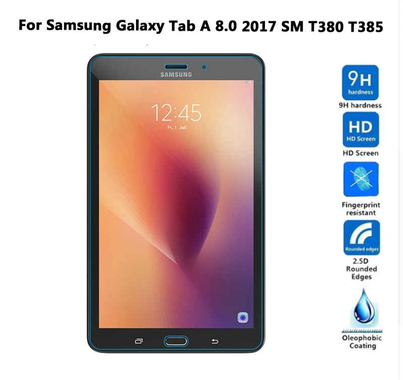 Экран протектор для samsung Galaxy Tab A 10,5 7,0 8,0 9,7 закаленное Стекло активный 2 Tab E 9,6 8,0 T590 T350 T380 T550 T377 T560 - Цвет: Tab A 8.0 2017 T380