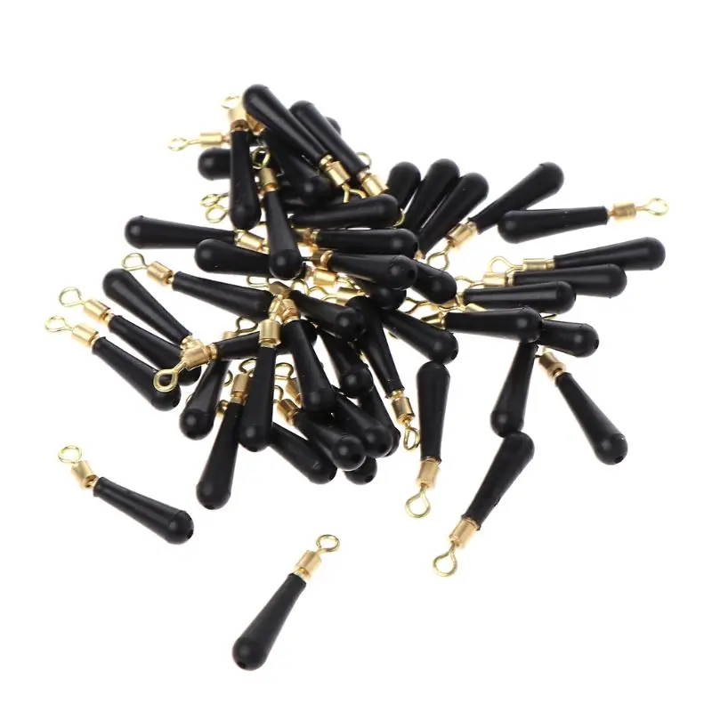 

50Pcs/Bag Fishing Float Bobber Copper Ring Floating Rotation Drift Fleet Quick Tackle Floats Bobbers for Casting Fishing Accesso